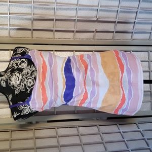 Lululemon multicolor backless crossback top 10